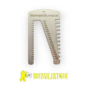 Карточка/линейка для считывания кода сувальдных замков#3