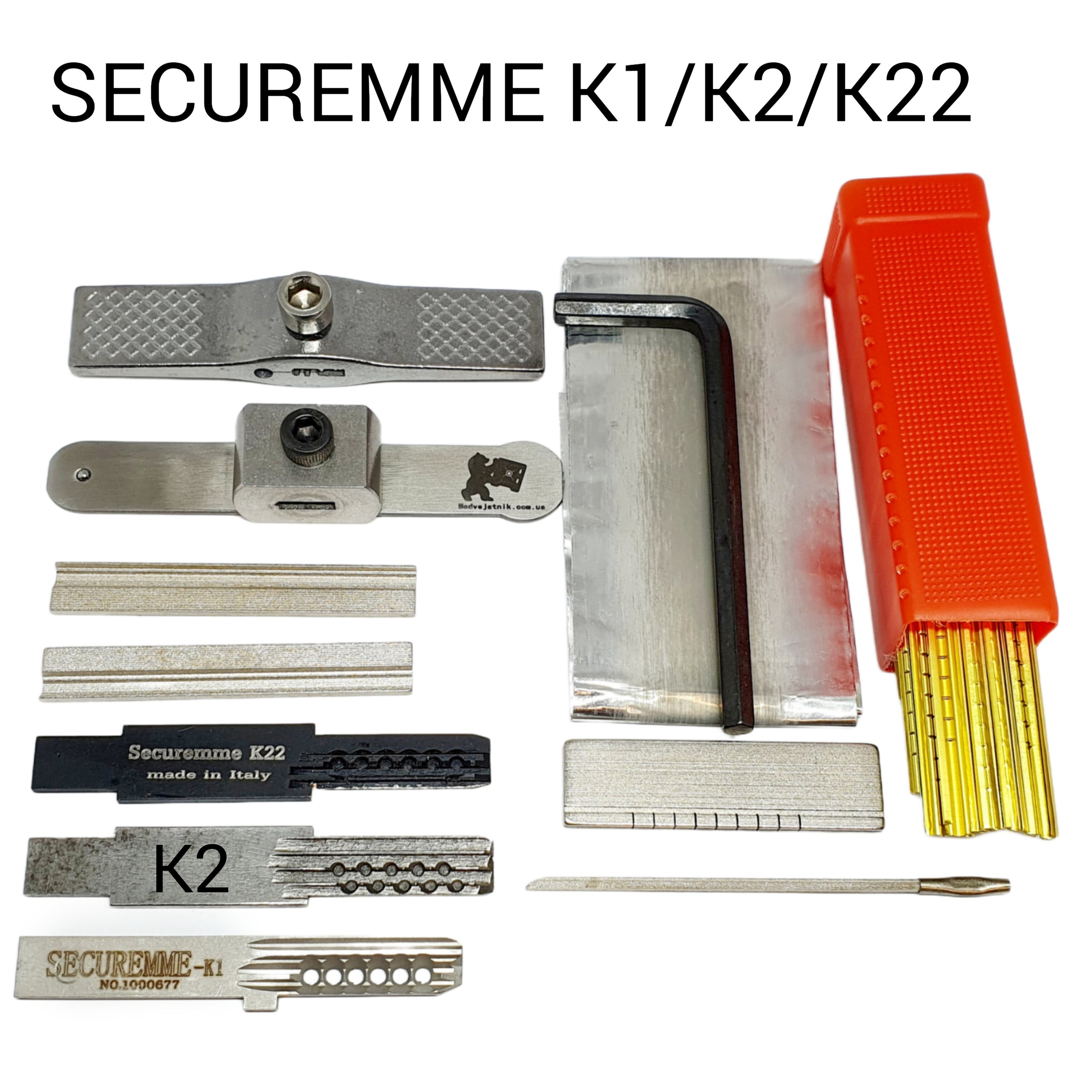 Securemme K1/K2/K22: набор для аварийного вскрытия замков